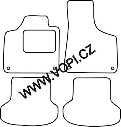 Autokoberce Audi A3 cabrio 2008 - Royalfit (221)